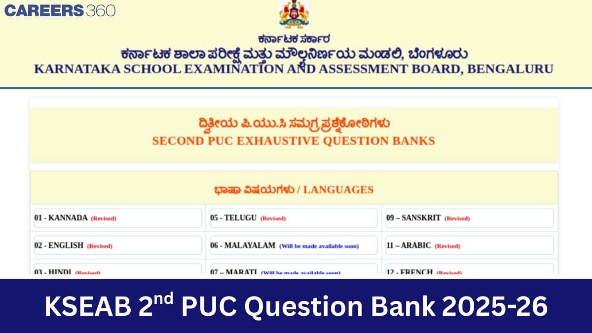 Karnataka 2nd PUC Question Bank 2025-26 PDF, Download KSEAB 12th Chapter-Wise Question Papers & Solution